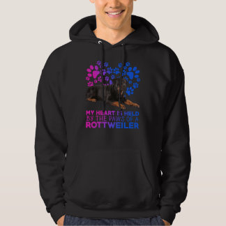 My Heart Is Held By The Paws Of A Rottweiler Hoodie