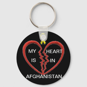 My heart is in Afghanistan Key Ring