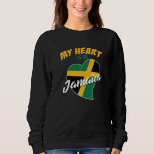 My Heart is in Jamaica Yeah Mon Reggae Roots Herit Sweatshirt