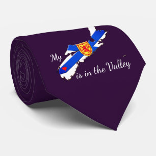 My Heart is in the valley Nova Scotia tie purple