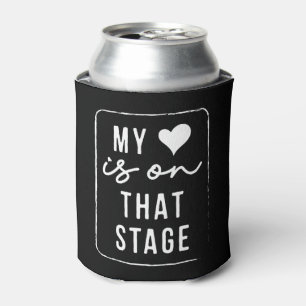 My Heart Is On That Stage Dance Mum Vintage Retro Can Cooler