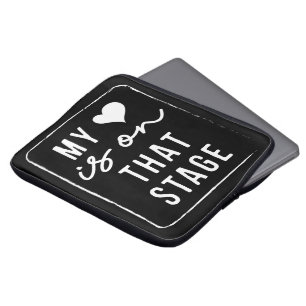 My Heart Is On That Stage Dance Mum Vintage Retro Laptop Sleeve
