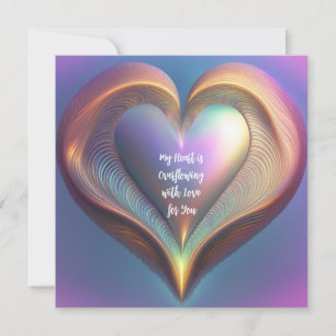 My Heart Is Overflowing Holiday Card