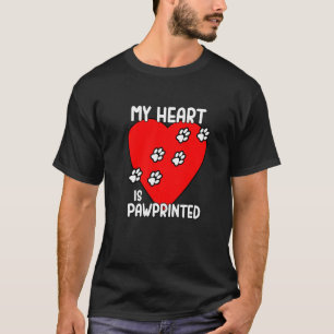 My Heart Is Pawprinted Best Pet Ever New For 202 T-Shirt
