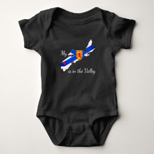 My Heart is the valley Nova Scotia Halifax Baby Bodysuit
