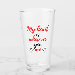 My Heart Is Wherever You Are Black Glass
