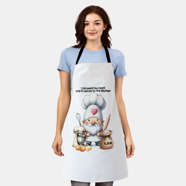 My Heart Led Me To The Kitchen Apron (Worn)