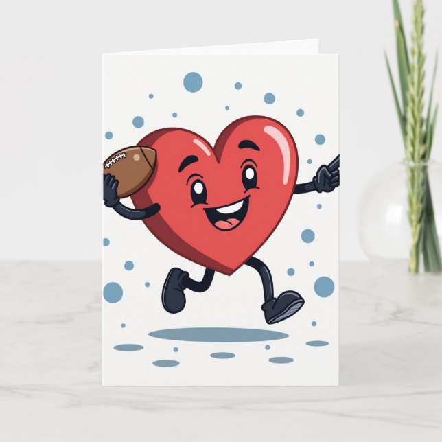 My Heart Loves Football Card (Front)