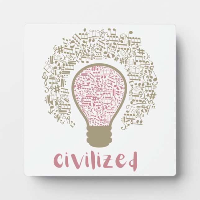 My Heart Lumi Classic Civilised Art design for Mus Plaque (Front)