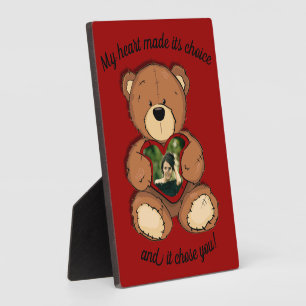 My heart made its choice, plaque