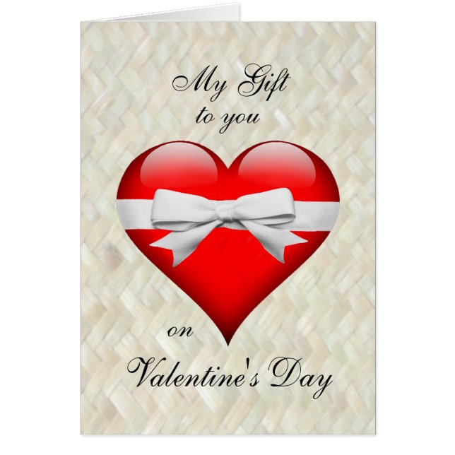 My heart, My life, My love on Valentine's Day Card (Front)