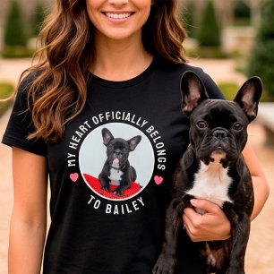 My Heart Officially Belongs To Dog Custom Photo T-Shirt