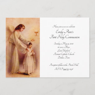My Heart Perceives You First Communion Invitation