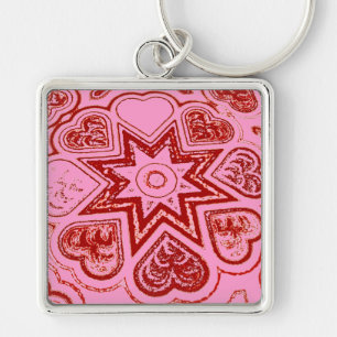 'My Heart'  Premium Keychain (Pink)