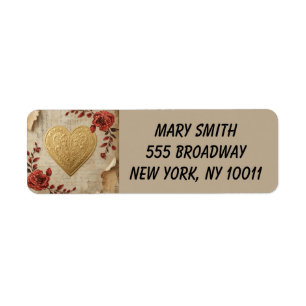My Heart  Return Address Label