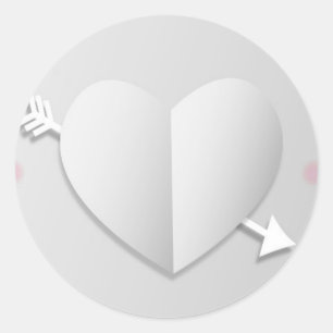 My Heart Round Sticker