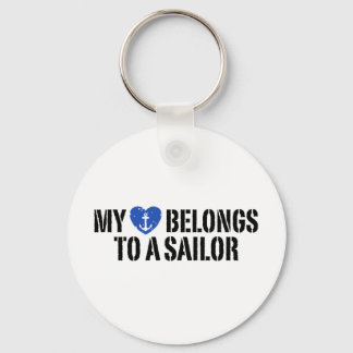 My Heart Sailor Key Ring