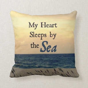 MY HEART SLEEPS BY THE SEA PILLOW
