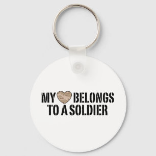 My Heart Soldier Key Ring