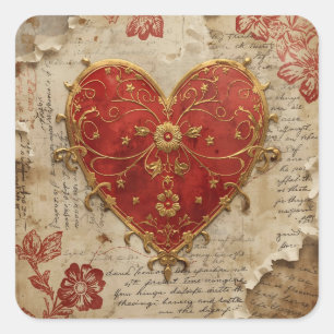 My Heart  Square Sticker