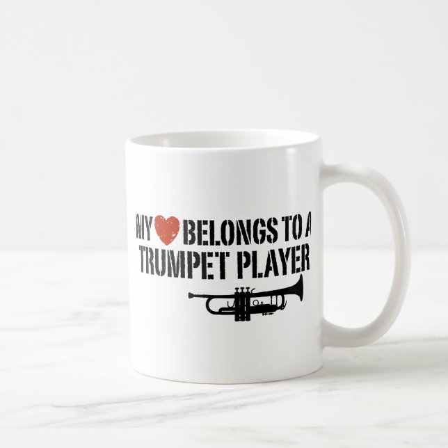 My Heart Trumpet Player Coffee Mug (Right)