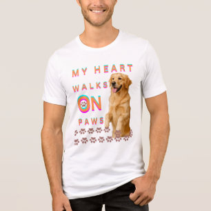 My Heart Walks On Paws Tri-Blend Shirt
