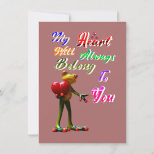 My Heart Will Always Belong To You Thank You Card