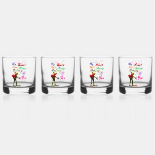 My Heart Will Always Belong To You Whiskey Glass