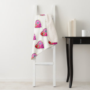 MY HEART WILL GLOW ON SHERPA BLANKET