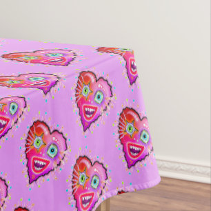 MY HEART WILL GLOW ON TABLECLOTH