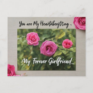 "My Heartbeat, My Everything—My Forever Girlfriend Postcard