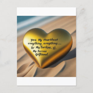 My Heartbeat, My Everything—My Forever Girlfriend Postcard
