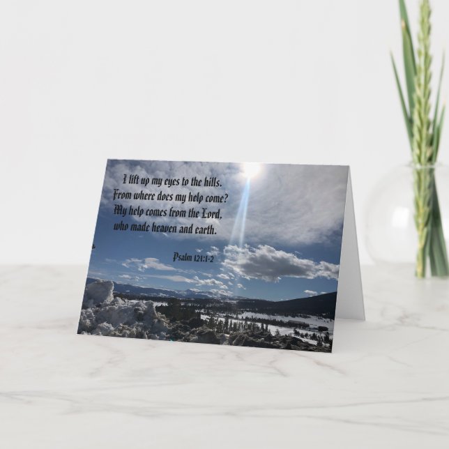 My Help Comes From The Lord Psalm 121 Card (Front)