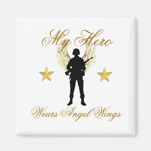 my hero, 1142, 1142, My Hero , Wears Angel Wings Magnet