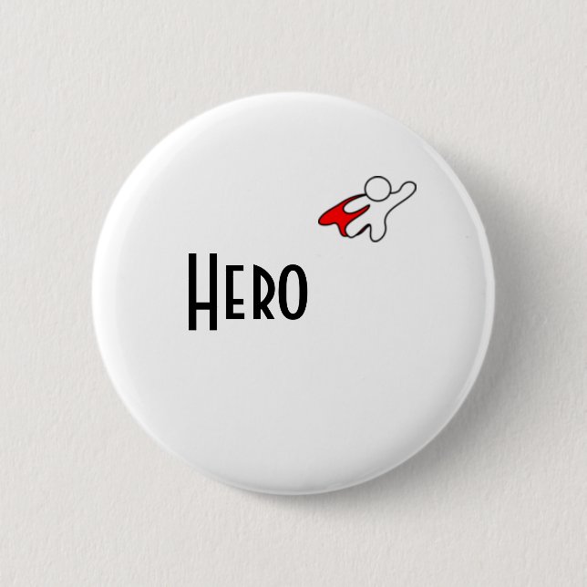 MY HERO 6 CM ROUND BADGE (Front)