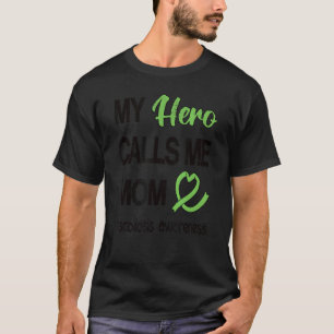 My Hero Calls Me Mum Scoliosis Warrior Mother T-Shirt