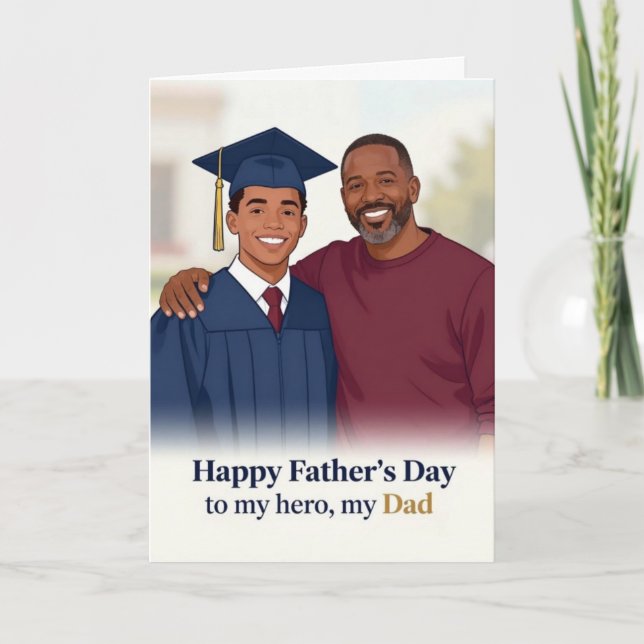 My Hero Father's Day Card (Front)