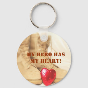 my hero has my heart key ring