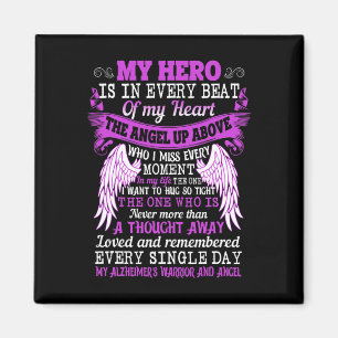 My Hero Is Heart Angel Thought Heimerheimer's Warr Magnet