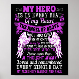 My Hero Is Heart Angel Thought Heimerheimer's Warr Poster