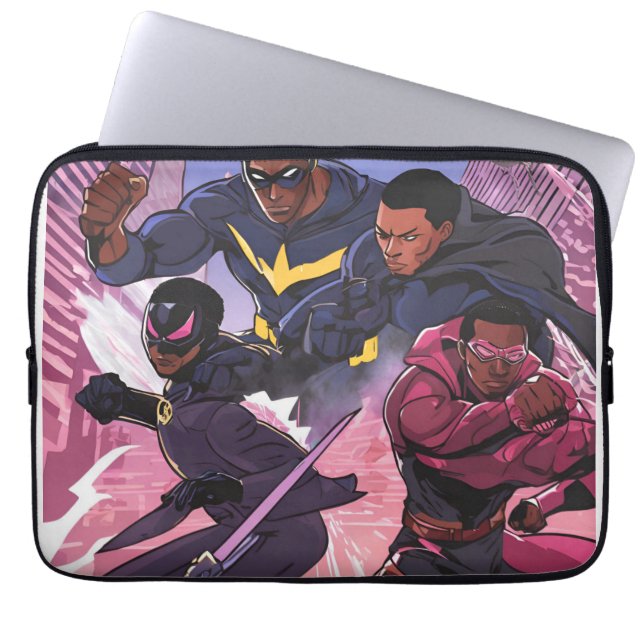 My Hero Is Here Laptop Sleeve (Front)