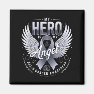 My Hero Is My Angel Brain Cancer Awareness Hero An Magnet