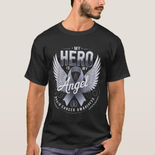 My Hero Is My Angel Brain Cancer Awareness Hero An T-Shirt