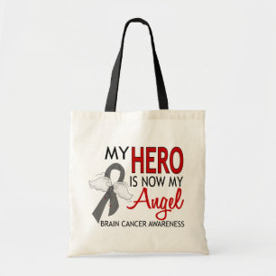 My Hero Is My Angel Brain Cancer Tote Bag