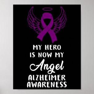 My Hero Is Now Angel Heimerheimer Awareness Costum Poster