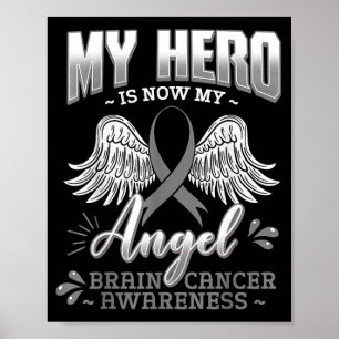My Hero is Now My Angel Brain Tumour Neurosurgeons Poster