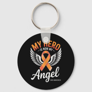 My Hero Is Now My Angel Copd Awareness Tribute Her Key Ring