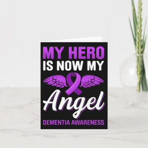 My Hero Is Now My Angel Dementia Awareness Heimerh Card