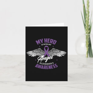 My Hero Is Now My Angel Heimerheimer's Awareness H Card