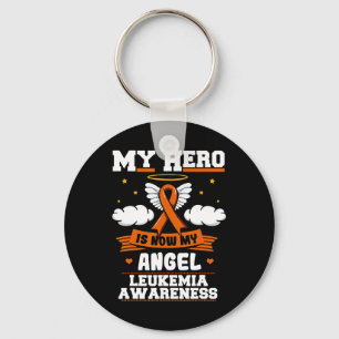 My Hero Is Now My Angel Leukaemia Green Ribbon Clo Key Ring